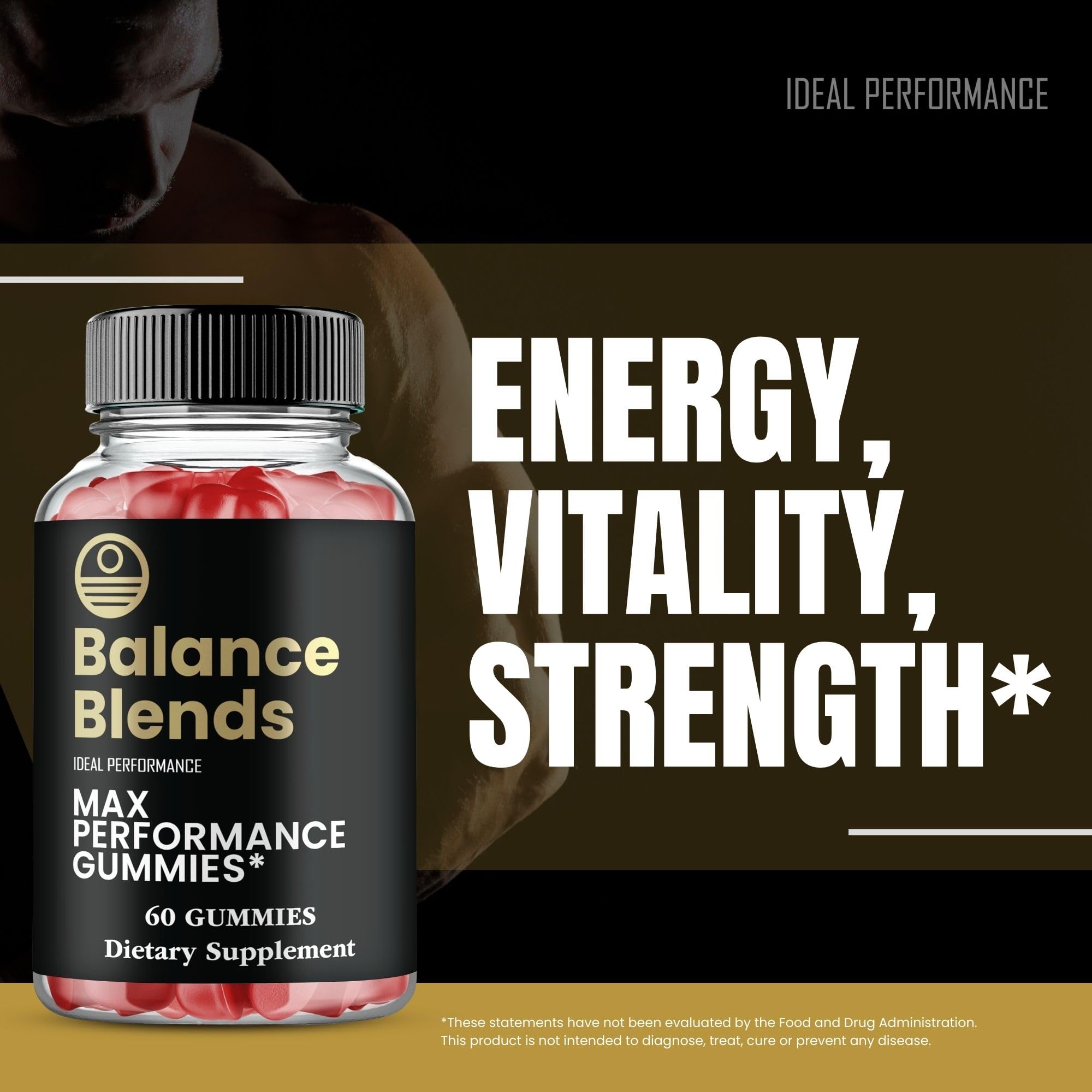 Balance Blends Gummies, Balance Blends Male Performance Gummies, Maximum Strength, All Natural Supplement for Energy, Stamina & Performance, Advanced Formula BalanceBlends Support Reviews (3 Pack) IDEAL PERFORMANCE uk supplements