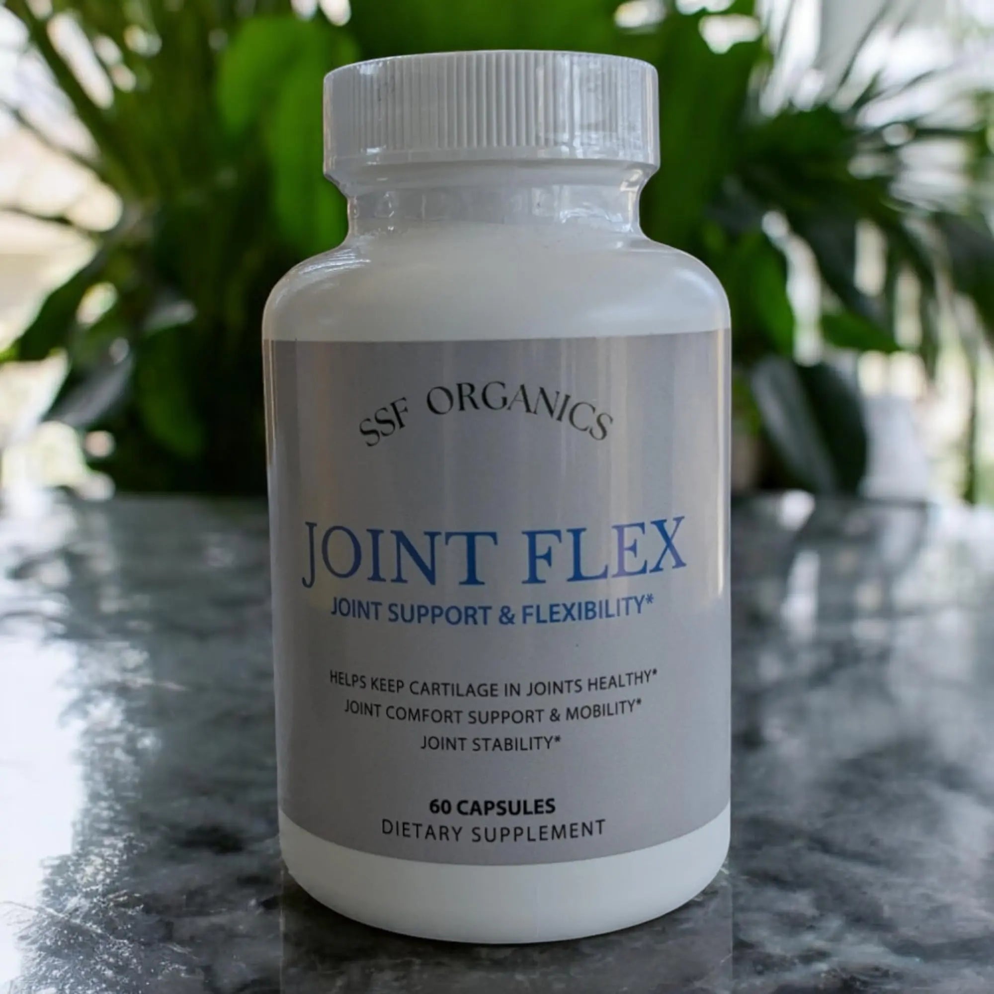 SSF Organics-Joint Flex with Glucosamine Chondroitin Turmeric Msm Boswellia - Joint Support Supplement for Relief 60 Capsules for Bones, Back, Knees, Hands (60 Capsules) Serendipitous Summer Farms uk supplements