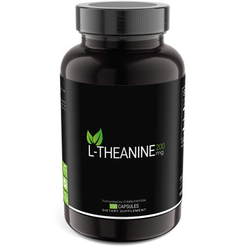 SYMNUTRITION L-Theanine 200mg — 150 Count (V-Capsules) / 150 Servings Manufactured in a cGMP-Registered Facility in USA; Non-GMO, Vegan & Gluten Free SYMNUTRITION uk supplements