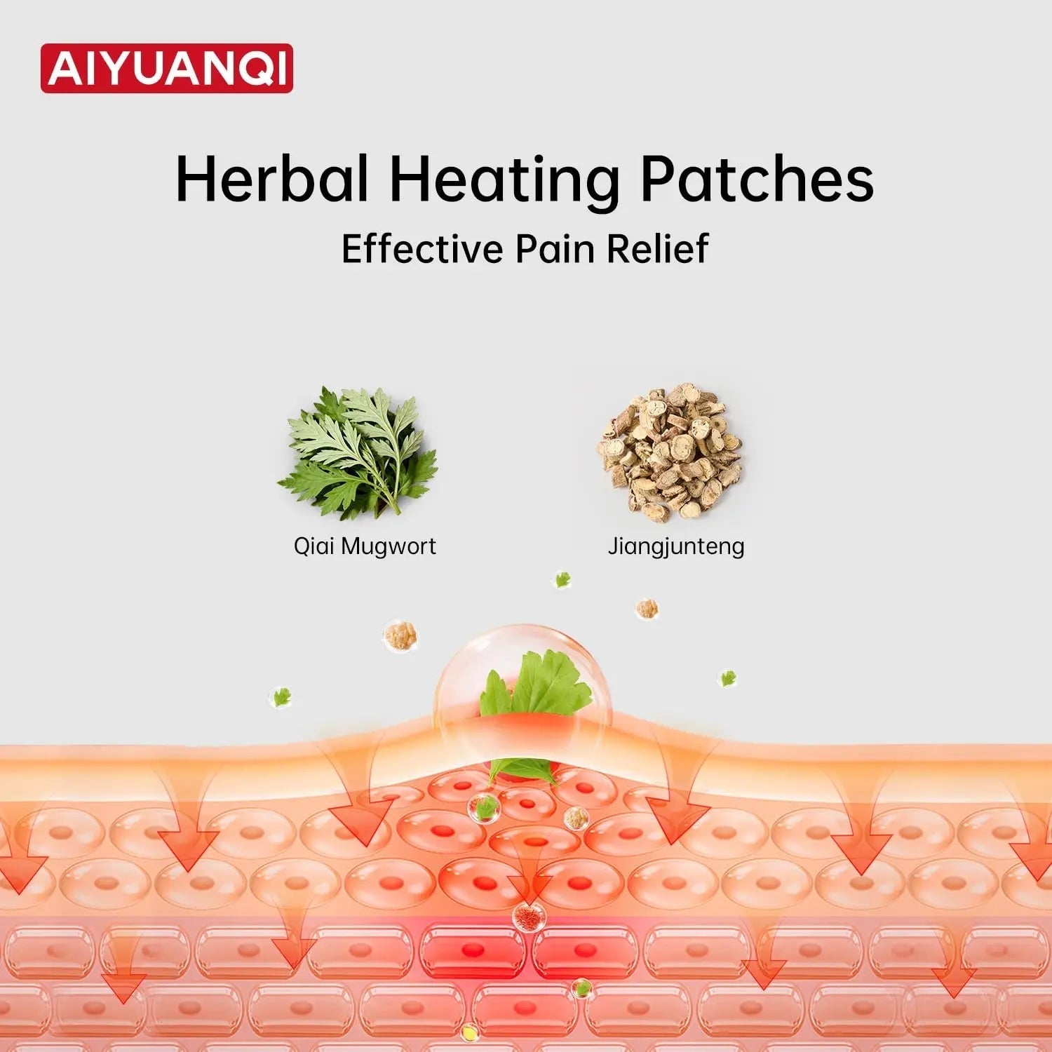 AIYUANQI 3PCS Menstrual Cramps Herbal Heating Patches for Pain Relief, Self-Heating Mugwort Patches, Full Abdomen Cover and Skin-friendly Comfortable, Rapid Heating and Keep Warm, Ideal Gift for Women AIYUANQI uk supplements