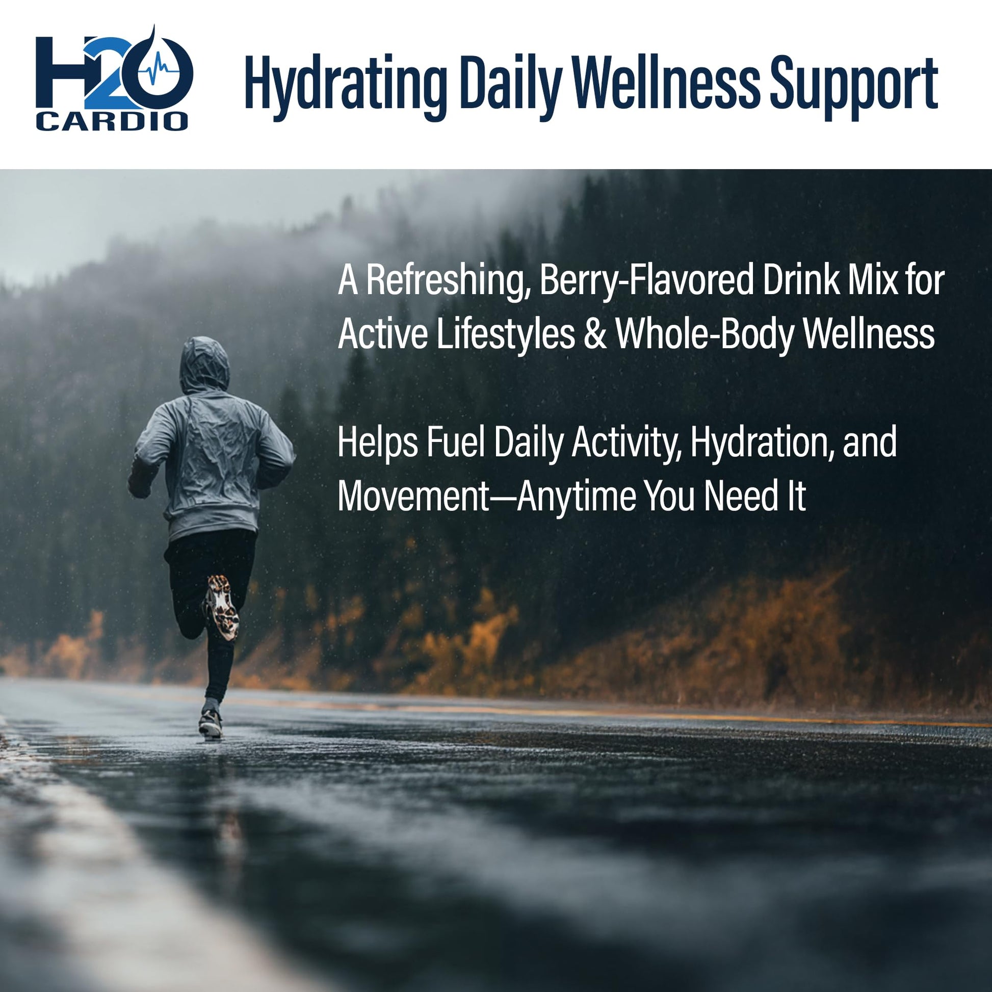 H2O Cardio | Nitric Oxide Supplement Drink | Wellness & Hydration Support | Arginine & Citrulline Powder | Berry Flavored Drink Mix for Daily Activity | Net Wt. 3.35 Ounces H2O CARDIO uk supplements