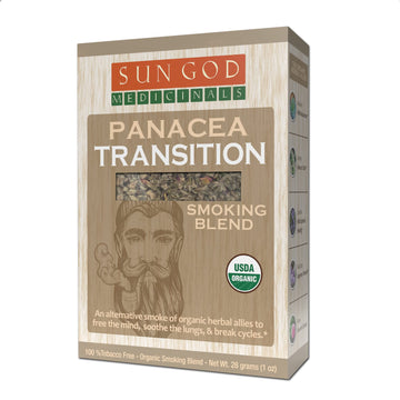 Panacea Transition Natural Herbal| Smoking Blend for Relaxation & Enjoyment | Aromatic Mixture | 1 oz. Sun God Medicinals uk supplements