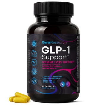 Xyro Research GLP-1 Support Weight Loss Supplement - Appetite Suppressant & Metabolism Booster to Support Natural Hunger Control Curb Cravings Burn Fat & Gut Wellness Xyro Research uk supplements
