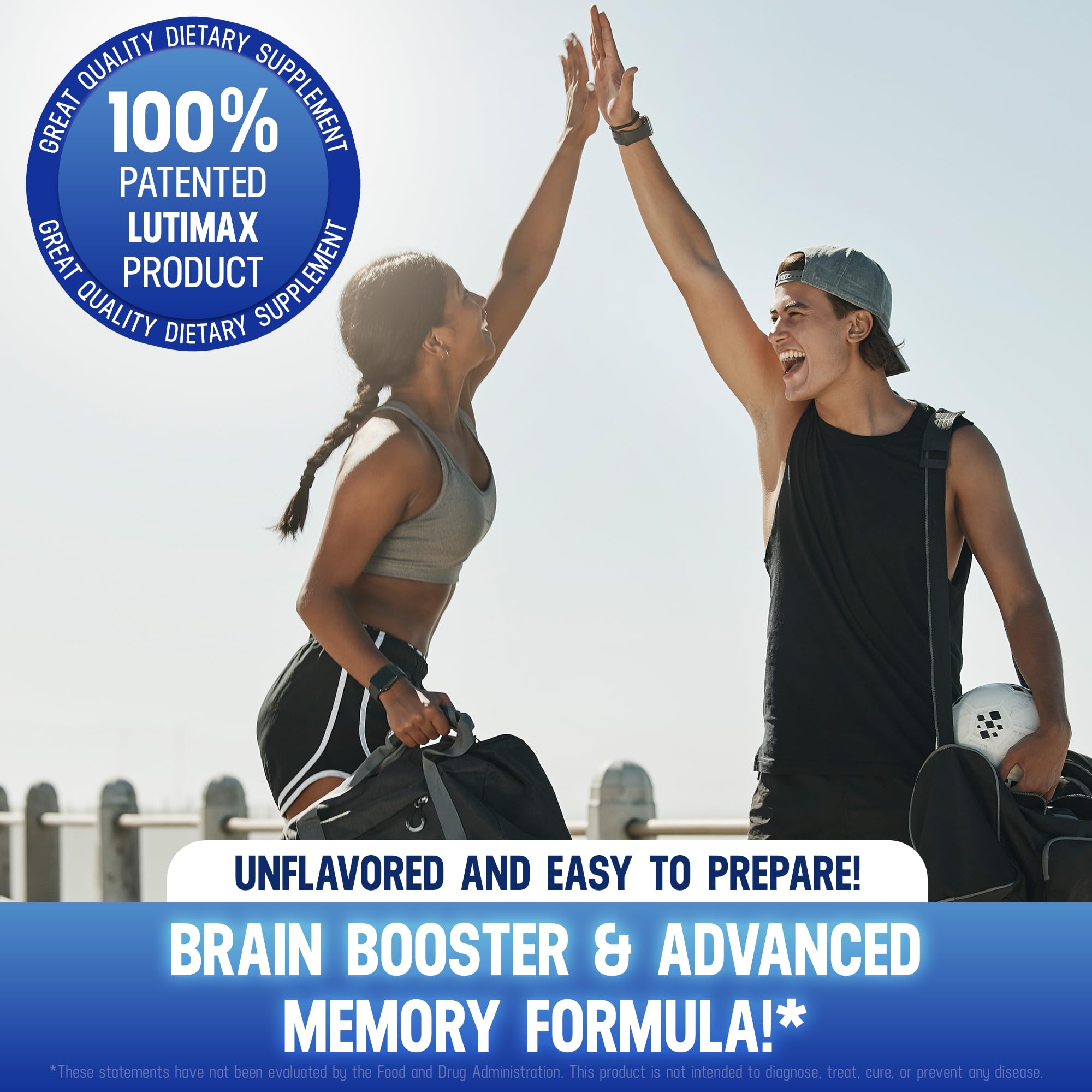 Lutimax Luteolin Complex Powder Brain Supplement with Rutin - Nootropic Brain Supplements for Memory and Focus to Improve Brain Health - Antioxidant Supplement for Immune Support - 100 Servings Solo Luti uk supplements