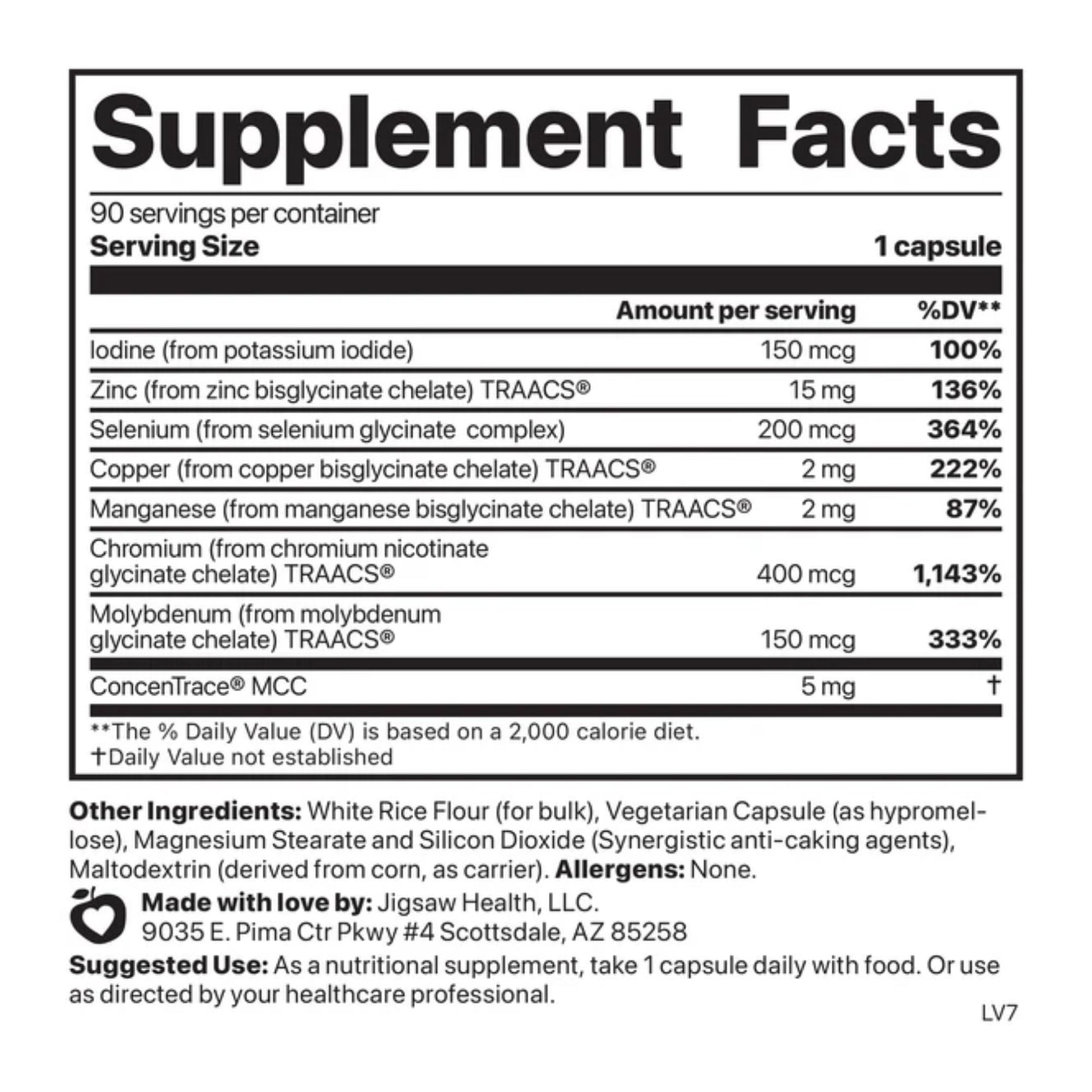 Jigsaw Health Multi-Mineral Essential Blend | 90 Capsules | 90 Servings Jigsaw Health uk supplements