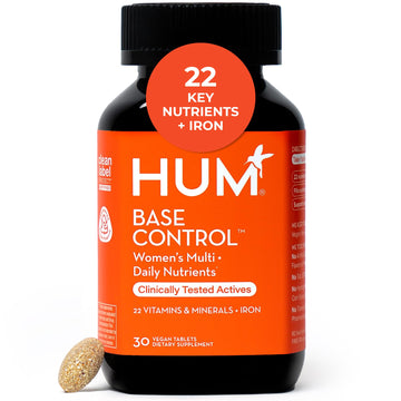 HUM Base Control Multivitamin for Women with Vitamin C, Iron, Biotin, Zinc, B Complex, Daily Women's Multivitamin, 22 Essential Vitamins & Minerals HUM uk supplements