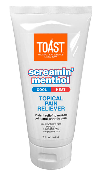 Toast Screamin Menthol Cool Heat Topical Pain Relief Cream for Muscles and Joints - 5 Ounces Toast uk supplements