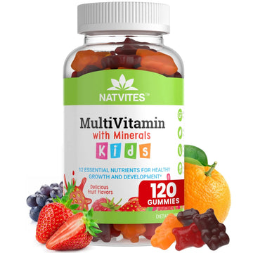 Natvites Complete Kids Multivitamin Gummies – 120 Count of Essential Daily Vitamins & Minerals for Immune Support, Focus, & Growth Natvites uk supplements