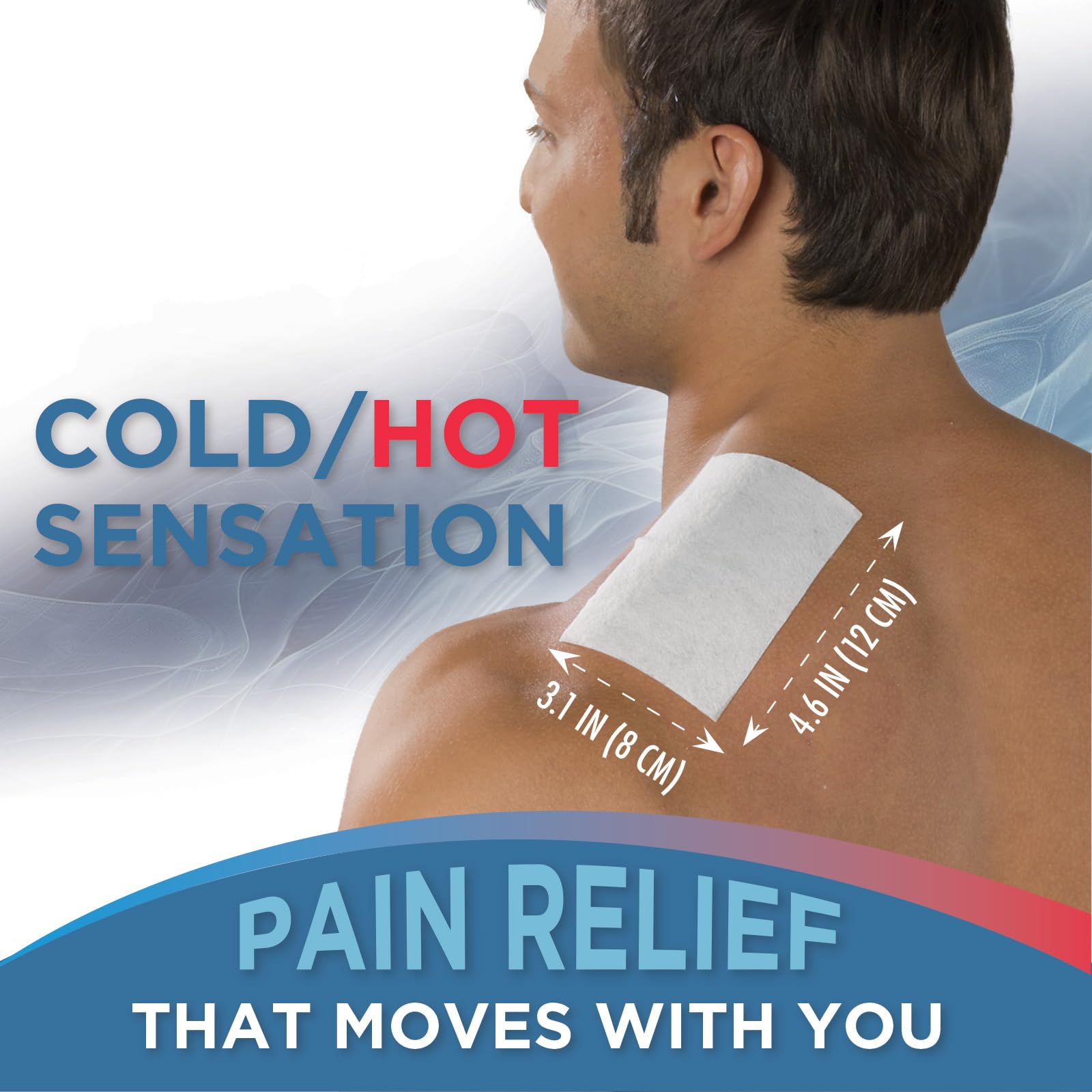 TheraCare Cold Hot Medicated Patch | 5% Menthol | Neck, Shoulder, Small Areas | 4.6” x 3.1” | 5-Count Thera Care uk supplements