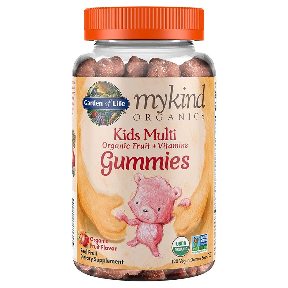 Garden of Life Men's Whole Food Multivitamin 120 Count and Kids Organic Fruit Gummy Vitamins 120 Count Garden of Life uk supplements