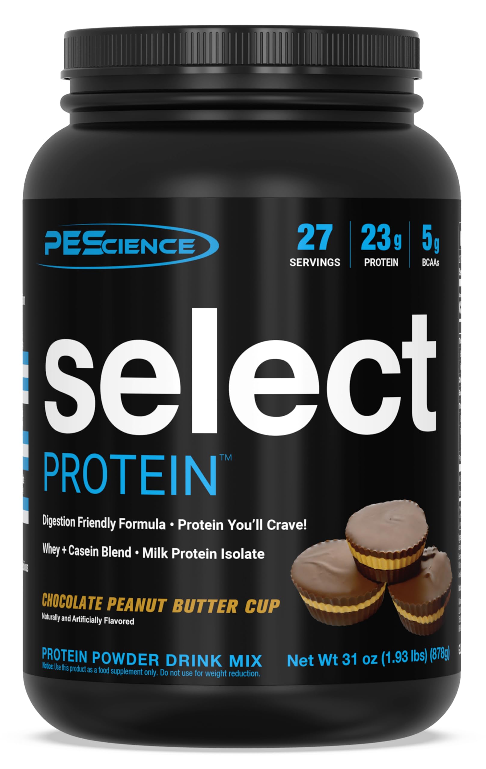 PEScience Select Low Carb Protein Powder, Chocolate Peanut Butter Cup, 27 Serving PEScience uk supplements