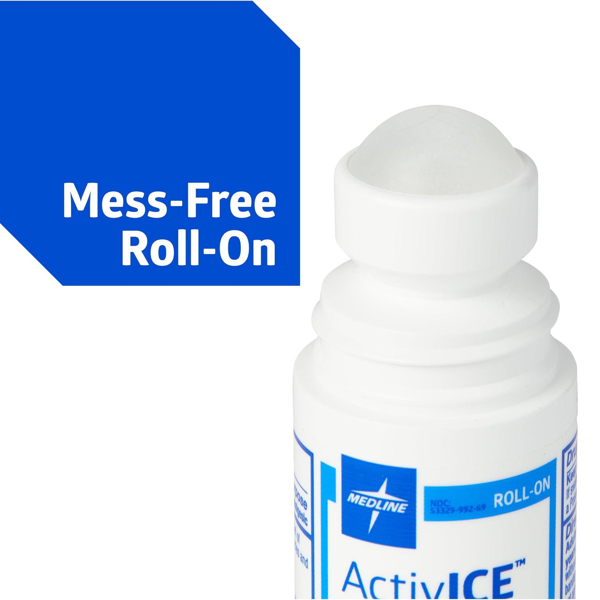 Medline ActivICE Roll-On Cooling Gel, Topical Pain Relief for Arthritis, Joint, Muscle, Back & Body Aches & Pain, 3 oz (3 Count) Medline uk supplements
