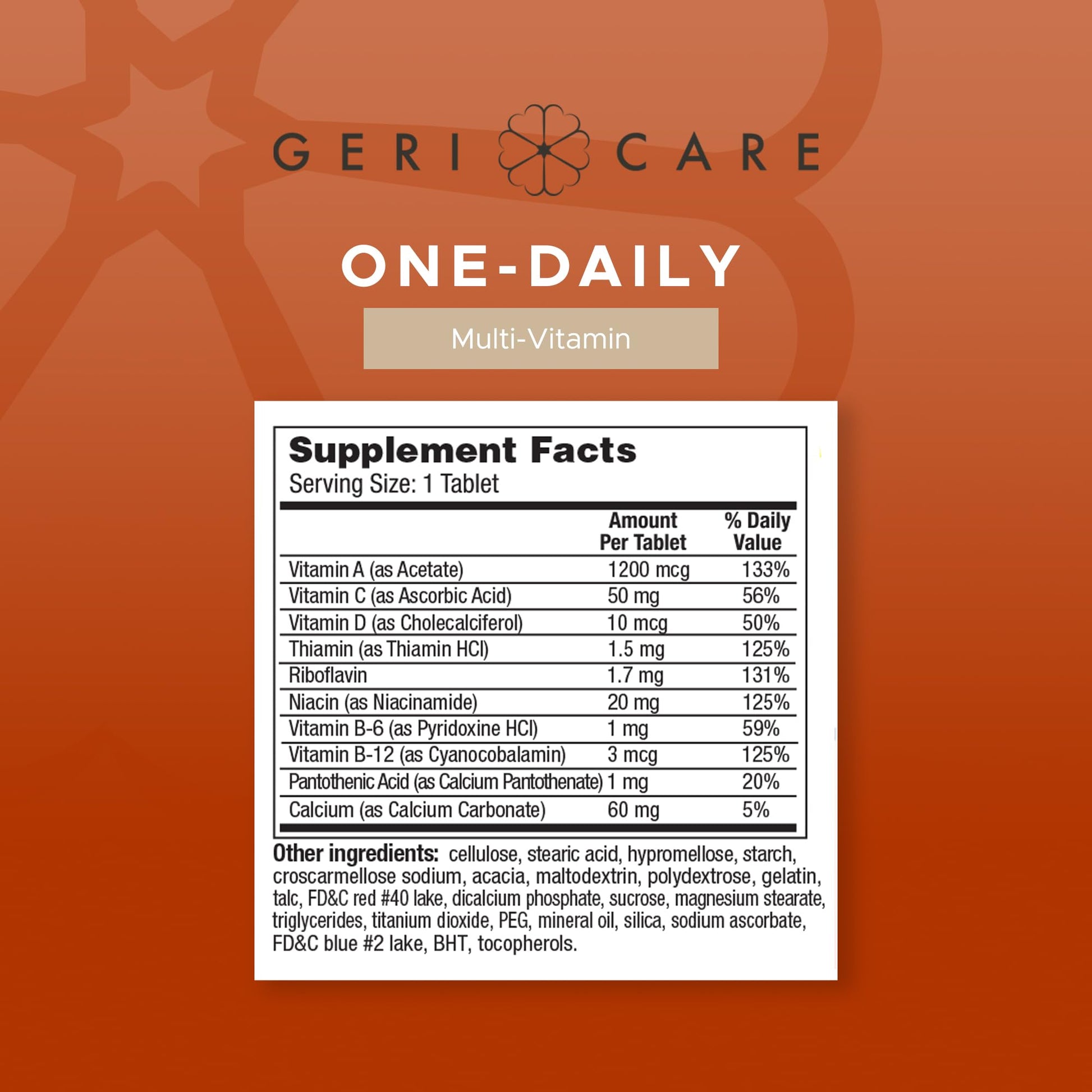 GeriCare One-Daily Multi-Vitamin & One-Daily Multi-Vitamin + Minerals Bundle – Complete Daily Nutritional Support with Essential Minerals for Energy GeriCare uk supplements