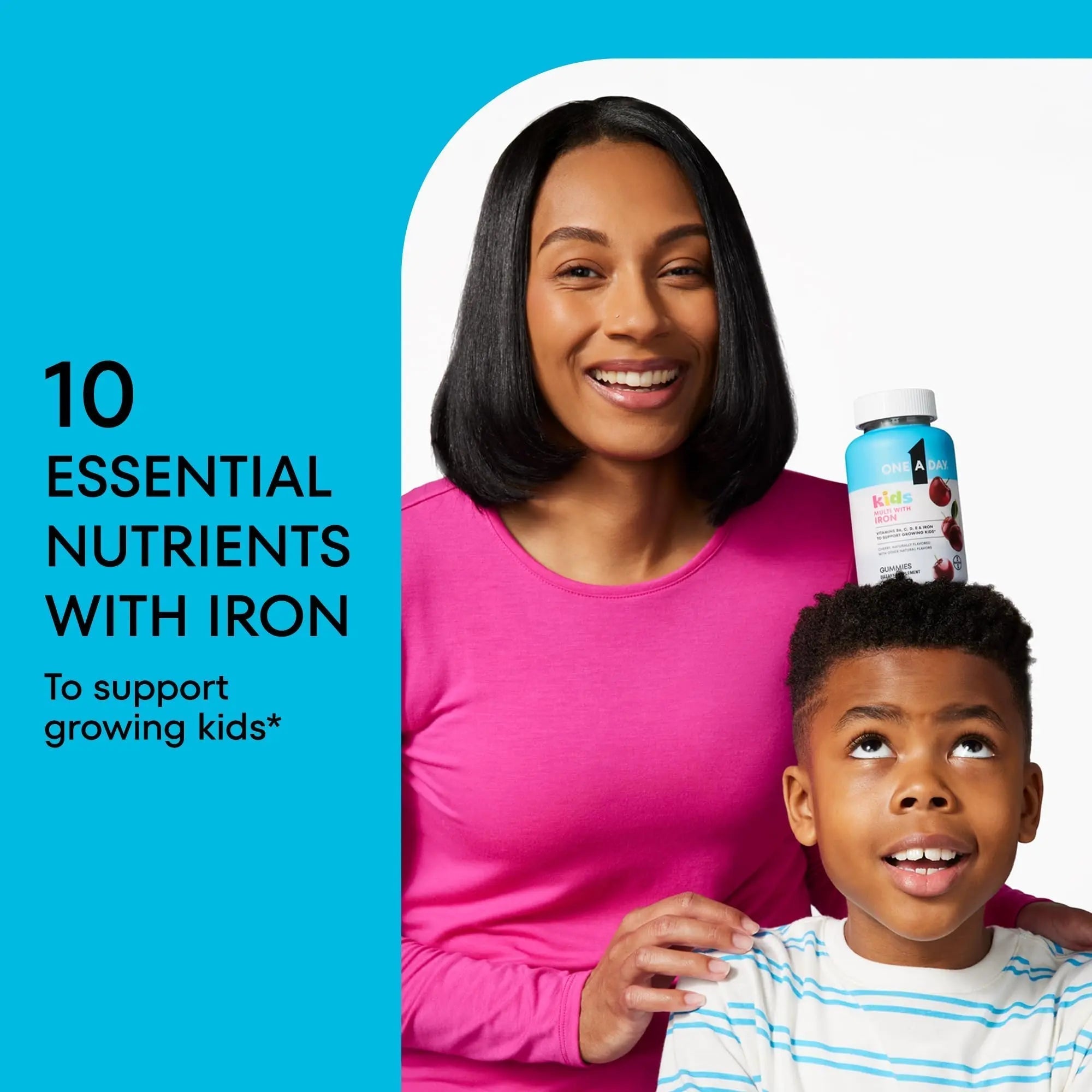 One A Day Kids Multivitamin with Iron Gummy, Vitamin D, Vitamin C, E, Zinc for Immune Support, Gummy Vitamins ONE A DAY uk supplements