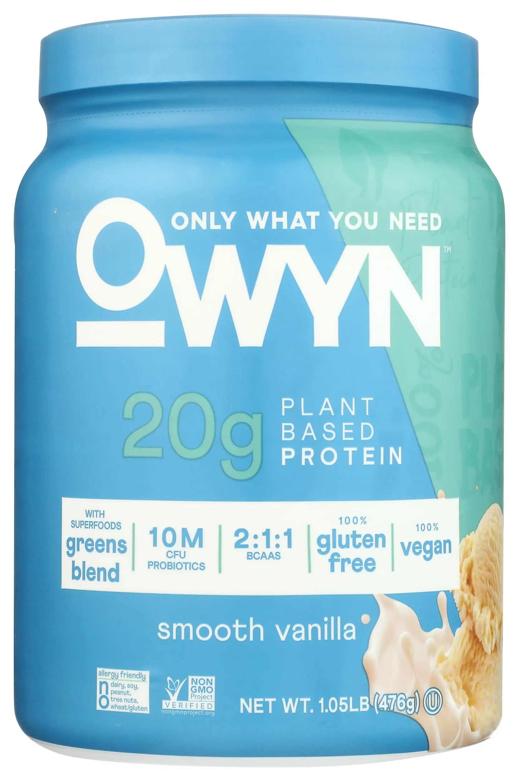 OWYN Only What You Need Plant-Based Protein Powder, Smooth Vanilla, 1.05 lbs OWYN Only What You Need uk supplements