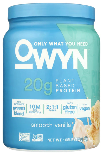 OWYN Only What You Need Plant-Based Protein Powder, Smooth Vanilla, 1.05 lbs OWYN Only What You Need uk supplements