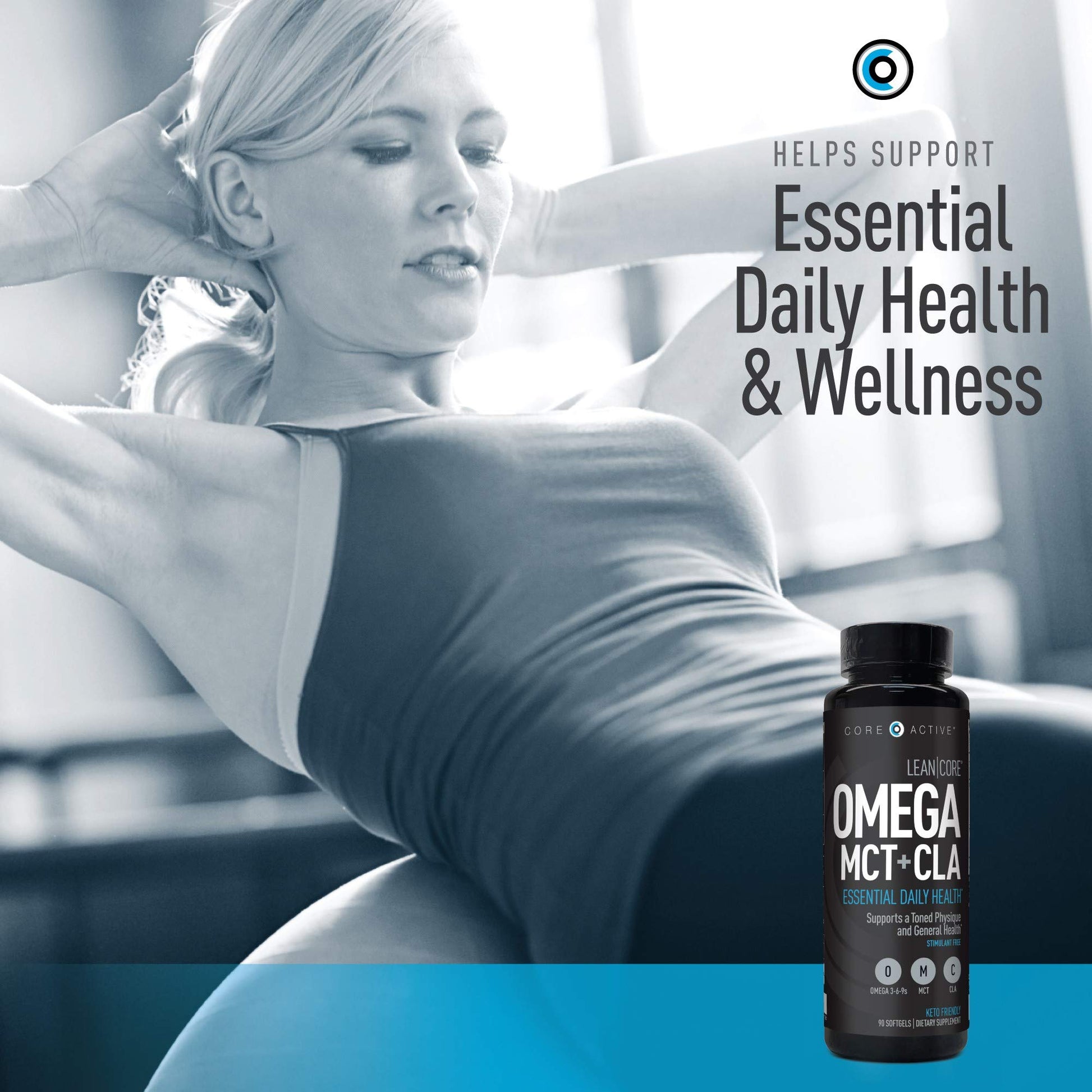 Lean CORE Omega MCT + CLA - Stimulant Free Health Formula, Lean Muscle & Toned (CORE)ACTIVE uk supplements