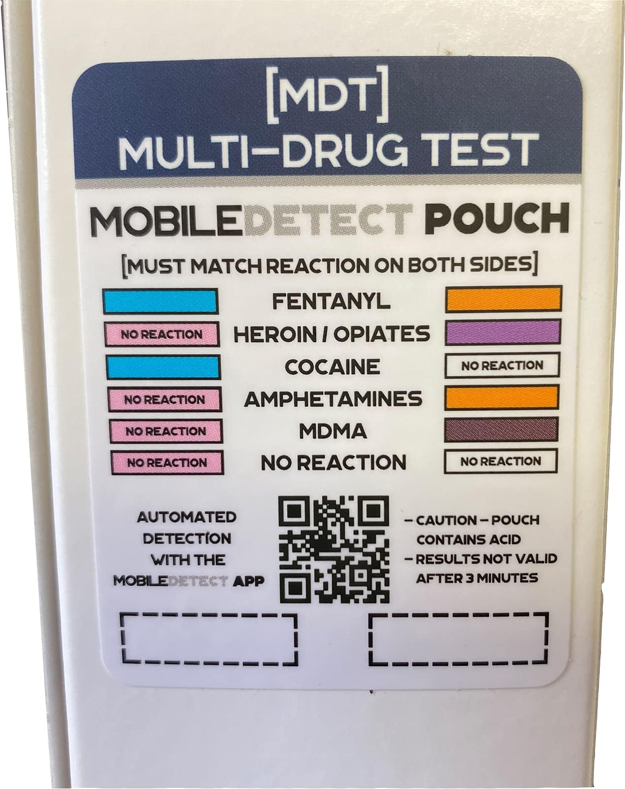 MobileDetect Pouch Residue Detection Multi-Drug Test Kit - Rapid Surface Residue Detector MobileDetect Pouch uk supplements