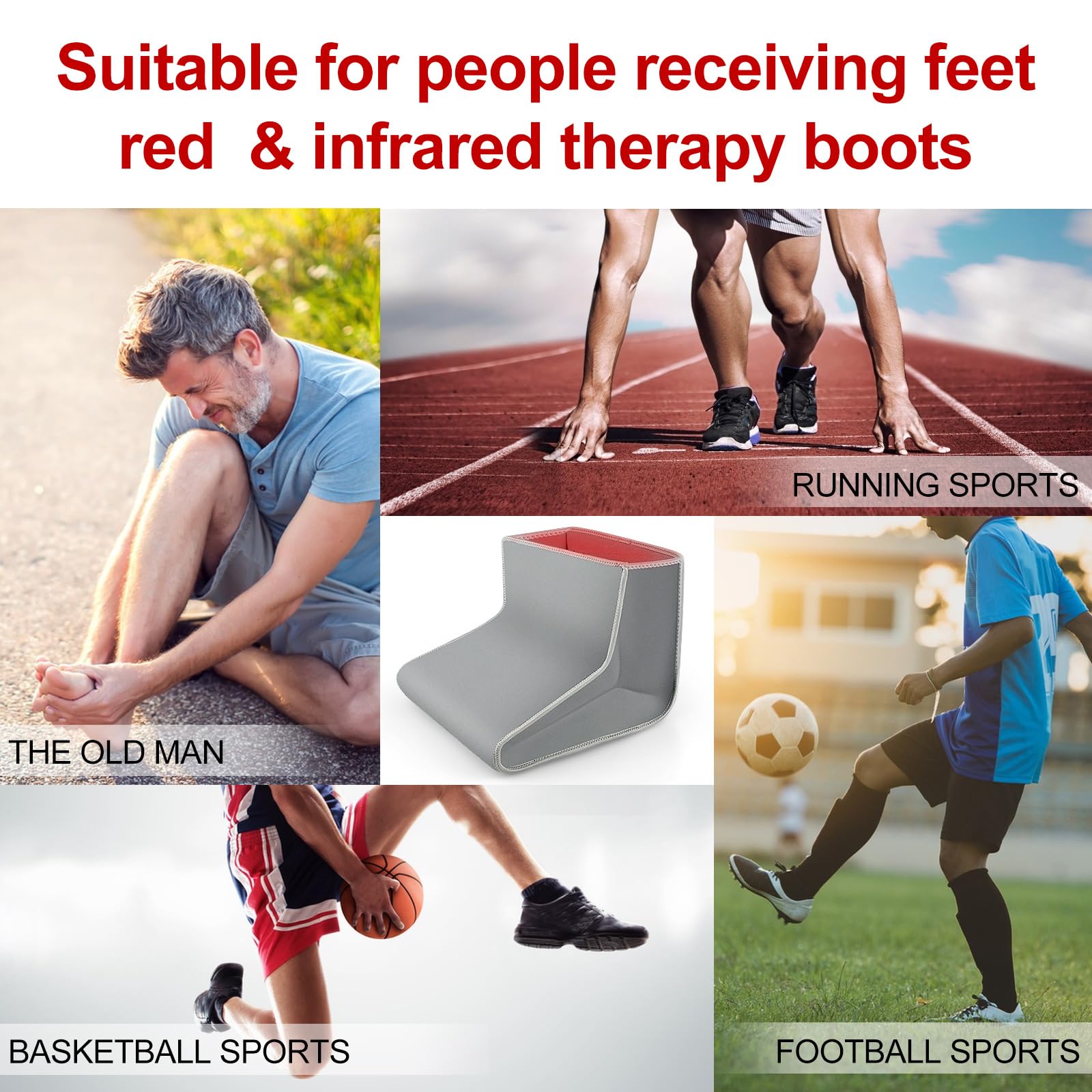 Red Light Therapy Boot for Feet, Infrared Light Therapy Slipper for Perfect Foot Care, Ideal for Ankle Rutollmit uk supplements