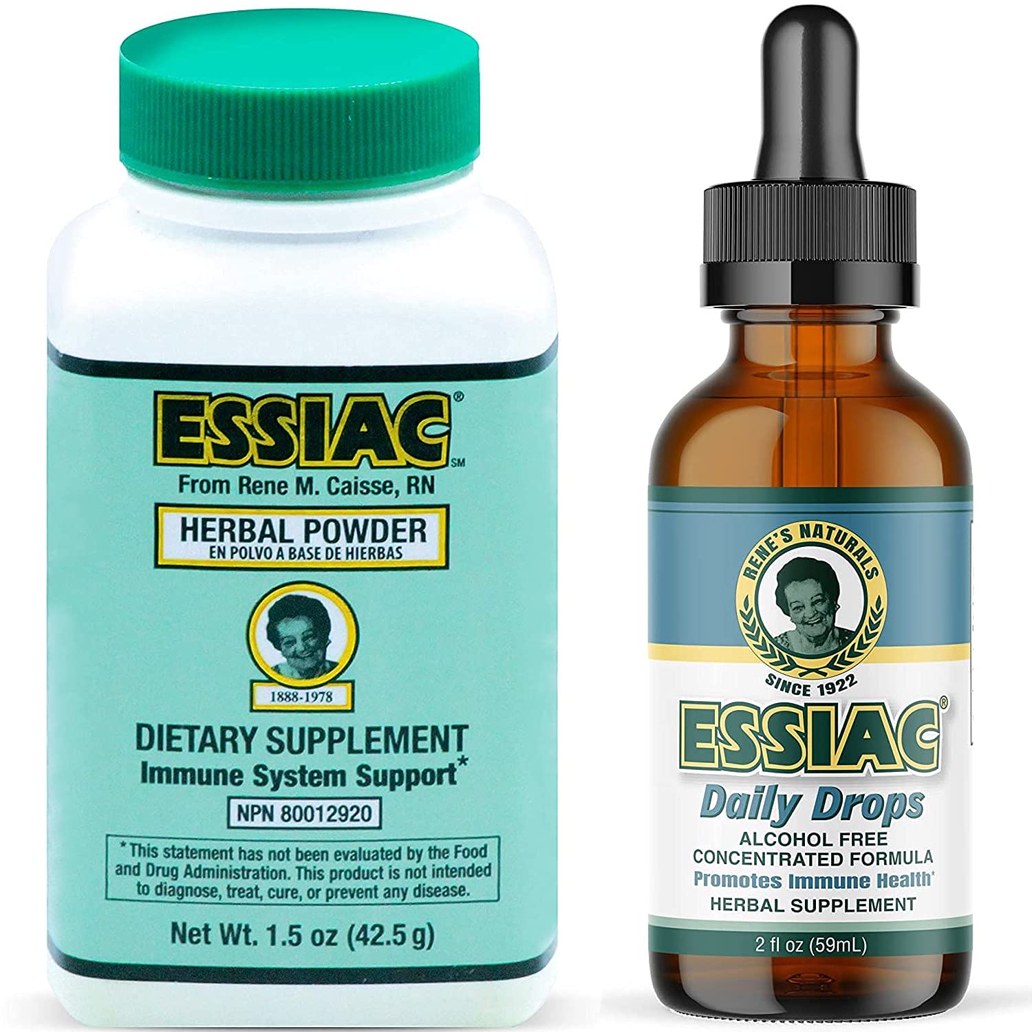 Essiac All-Natural Tea Powder & Organic Wild-Crafted Daily Drops | Detoxify Liver, Blood & Lymph Node Essiac uk supplements