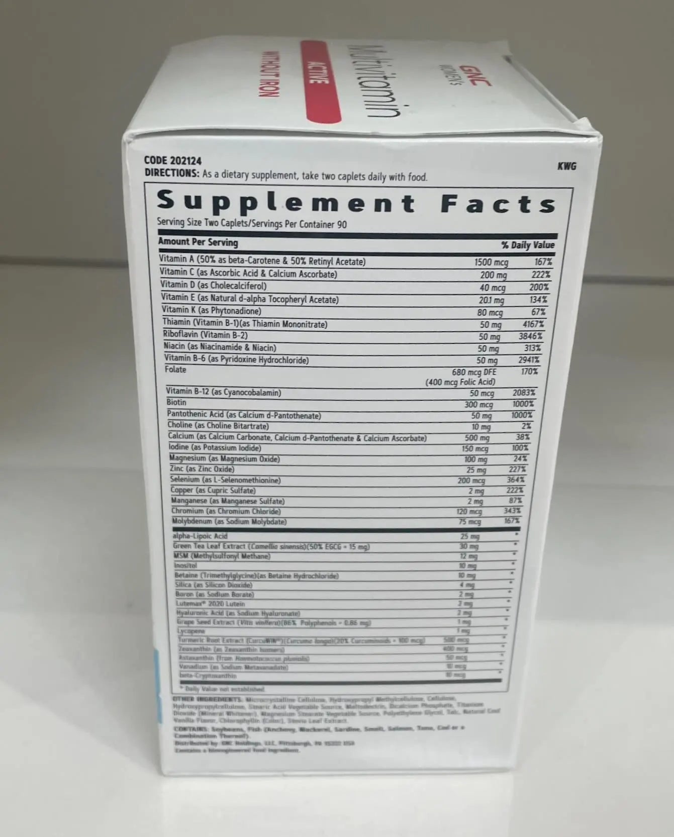 GNC Women's Multivitamin Active Without Iron, Supports an Active Lifestyle, 30+ Nutrient Formula, Promotes Bone & Joint Health GNC uk supplements