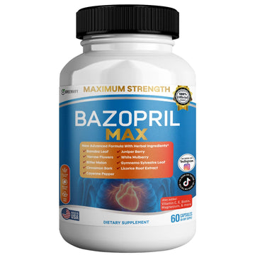 GREENVIFY Bazopril Max Maximum Strength Dietary Supplement, 60 Capsules, with Herbal Blend, Vitamins & Minerals (1) GREENVIFY uk supplements