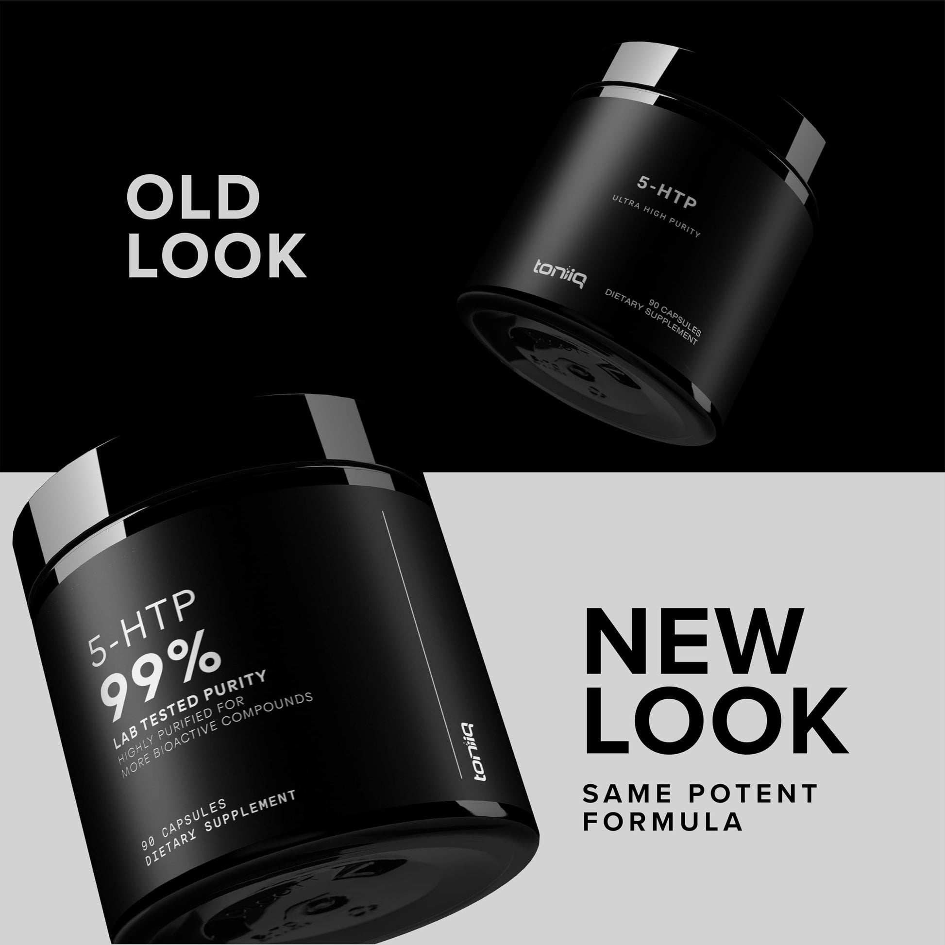 Toniiq Ultra High Strength 5HTP Capsules - 99%+ Highly Purified and Bioavailable - 12:1 Concentrated Extract - 200mg - 90 Veggie Capsules Toniiq uk supplements