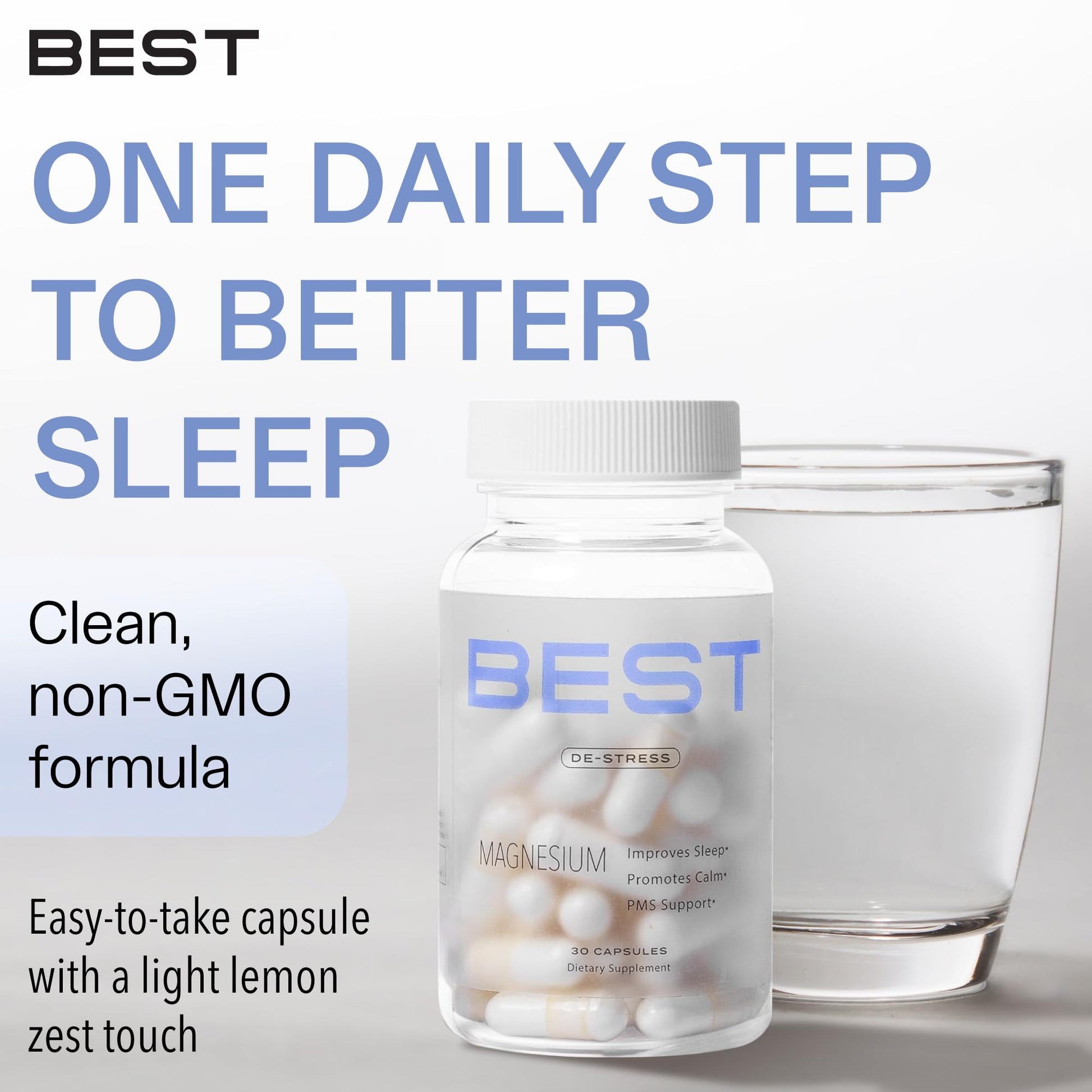 BEST Magnesium Glycinate Supplement for Women - High Absorption, Breakthrough for Sleep, Stress - Menopause Symptoms, Magnesium for Women Over 40 - Gentle on Stomach, Non-GMO, Vegan - 30 Day Supply BEST Supplements uk supplements