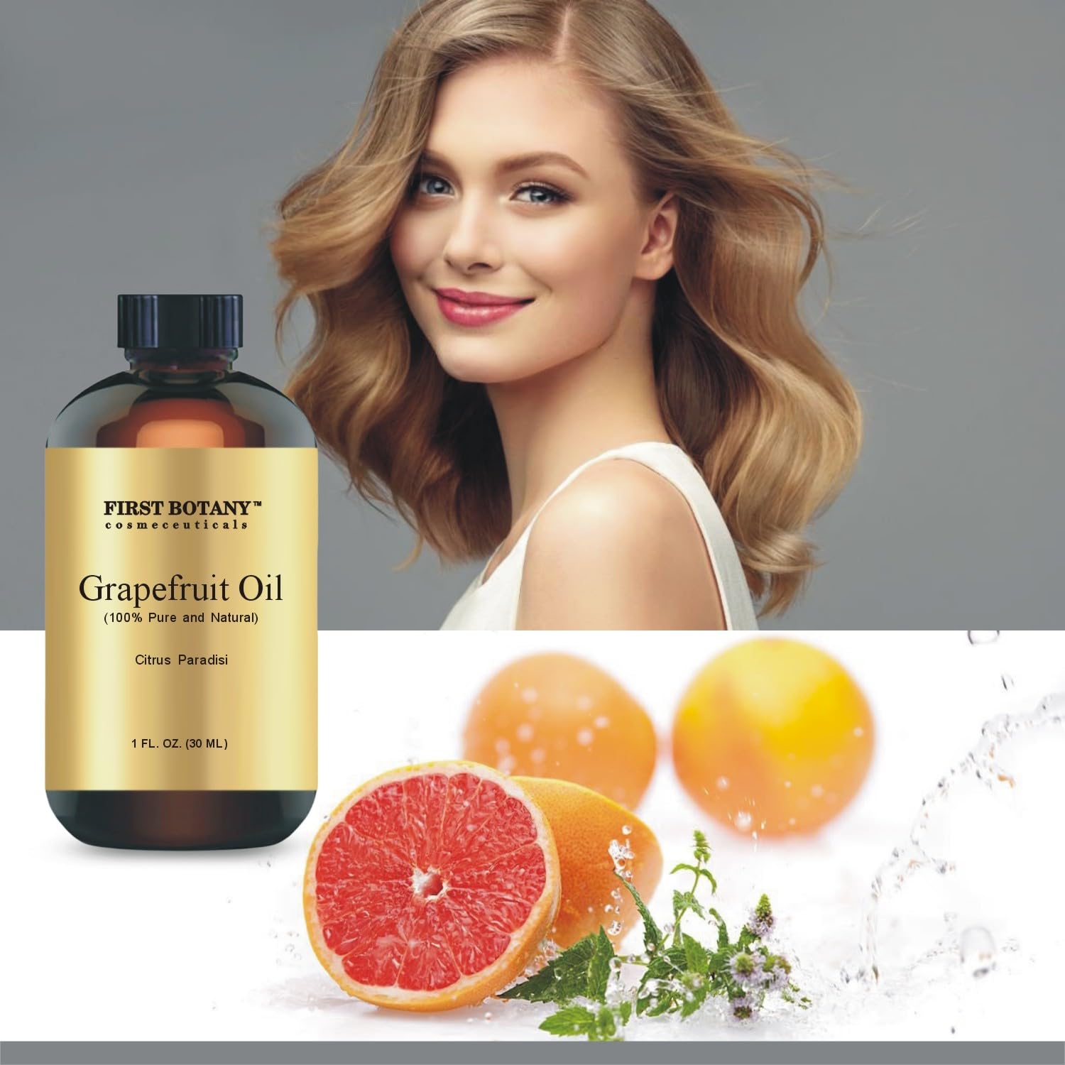 100% Pure Essential Oil - Premium Oil for Aromatherapy, Massage, Topical & Household Uses - 1 fl oz (Grapefruit) First Botany uk supplements