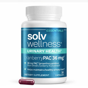 Solv Wellness Urinary Health 36 mg Cranberry PAC – Whole Cranberry Fruit Extract, Daily Urinary Tract Health Support, 30 Capsules Solv Wellness uk supplements
