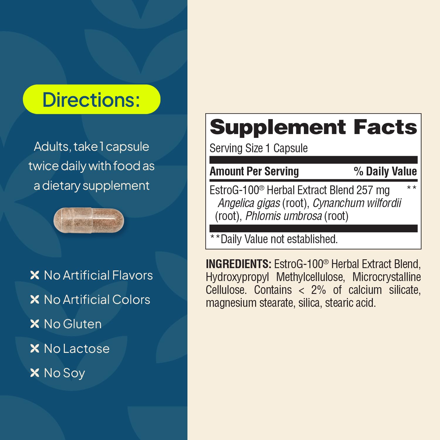 Nature's Wonder Not Today Hormones Perimenopause and Menopause Support Supplement for Women with Estro-G100, Supports Hot Flashes and Night Sweats 60 Vegetarian Capsules, 60 Day Supply Nature's Wonder uk supplements