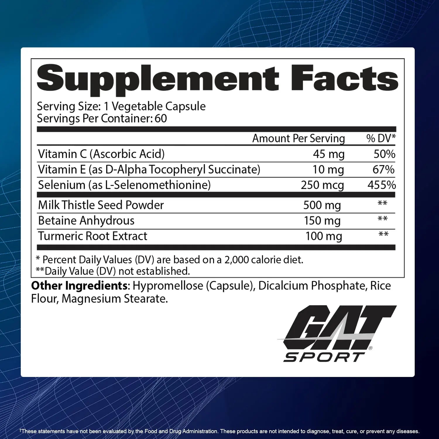 GAT SPORT Essentials Liver Cleanse Multivitamin, 60 Count GAT SPORT uk supplements