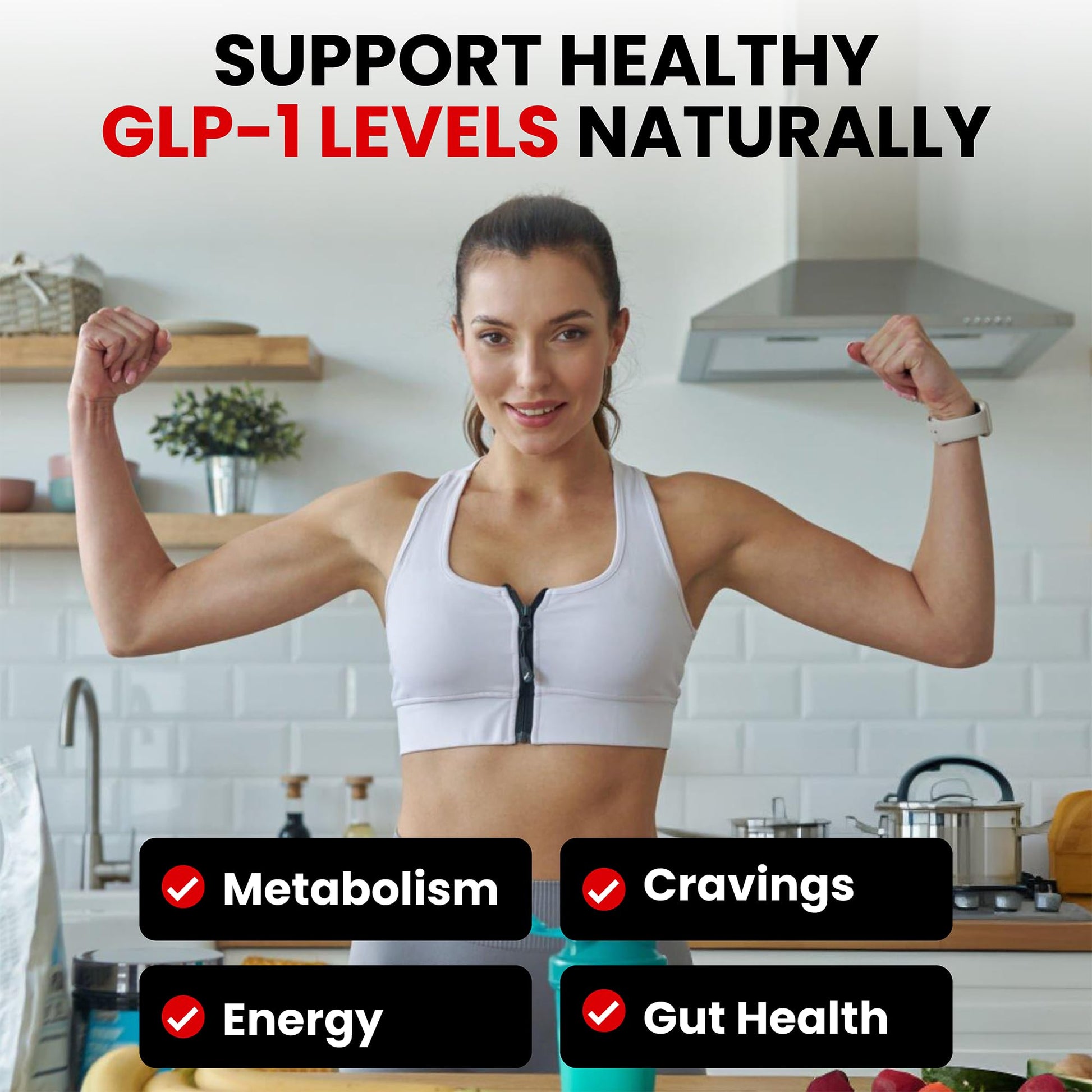 Zenrenu GLP-1 Supplement for Women - Natural Metabolism, Appetite & Craving Support – Super Berberine, Cinnamon,Akkermansia Probiotic,11-in-1 Gut Support - GLP Activate -60 Vegan Caps Zenrenu uk supplements