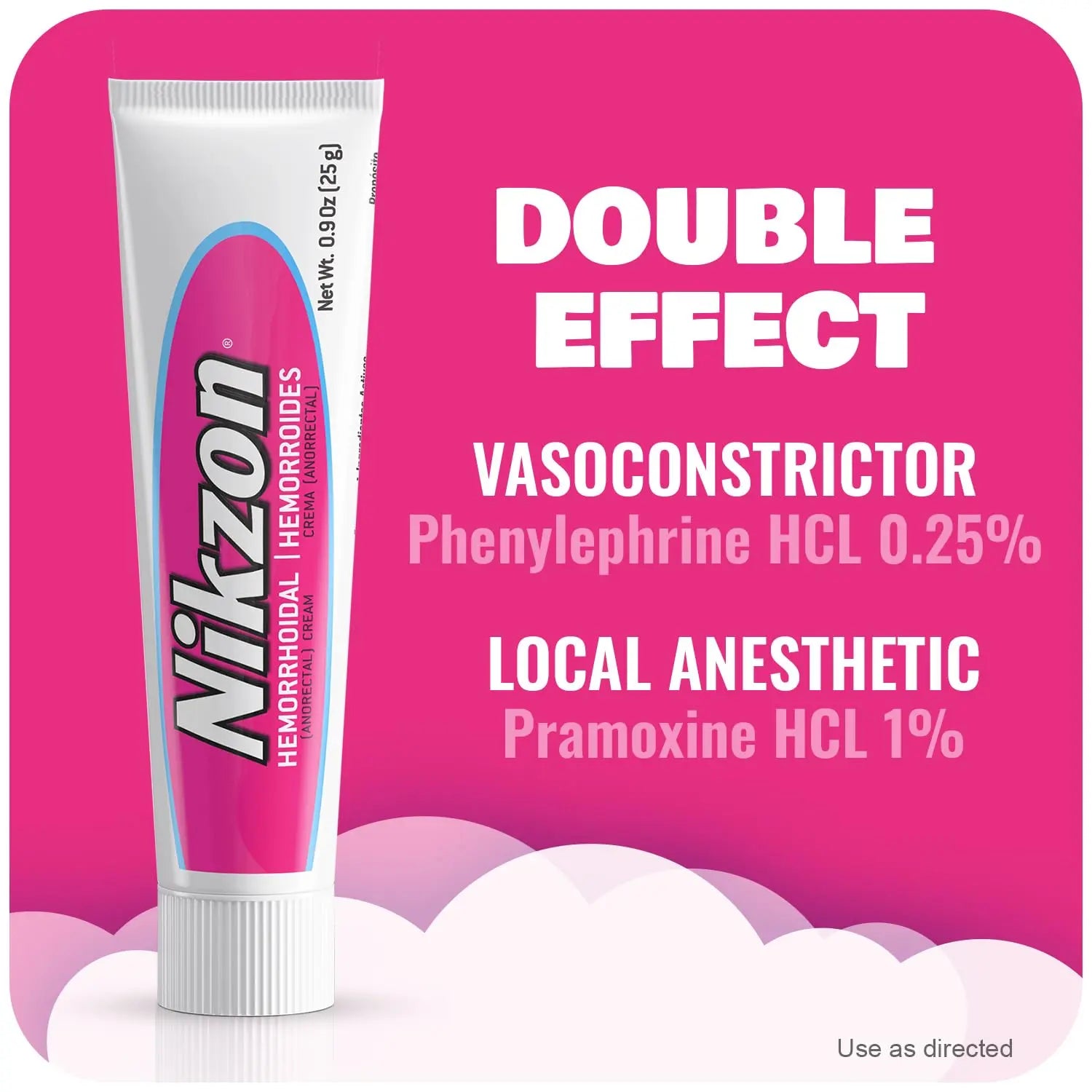 Nikzon Hemorrhoid Cream | Double Effect for Pain & Swelling, Numbs Irritated Anorectal Area, Soothing & Fast-Acting Formula, Dual-Action Hemorrhoid Treatment, 0.9 Oz, 1-Pack Nikzon uk supplements
