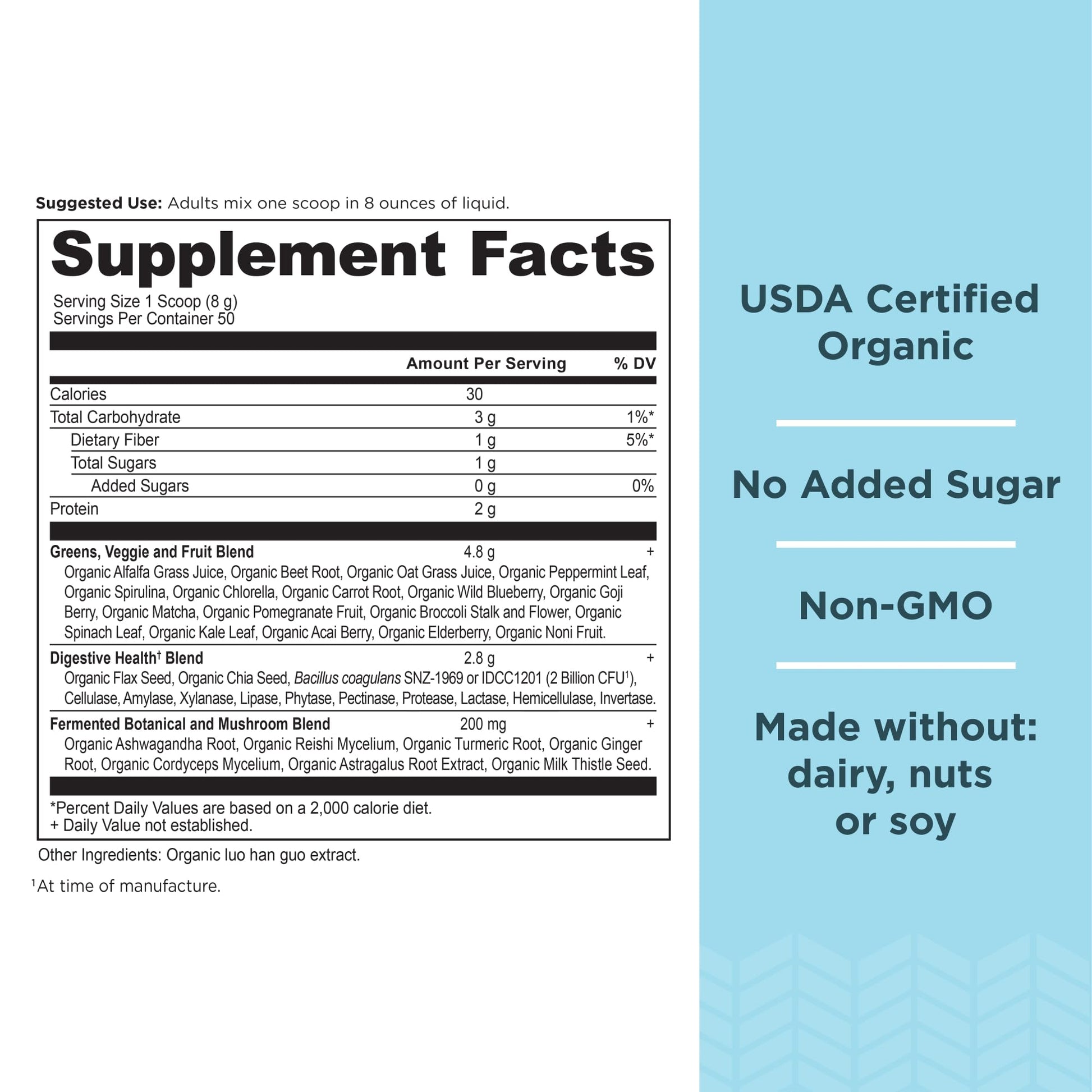Ancient Nutrition Super Greens Powder, Organic Superfood Powder with Probiotics Made with Spirulina, Chlorella, Matcha, and Digestive Enzymes, 50 Servings, 14.1 oz Ancient Nutrition uk supplements