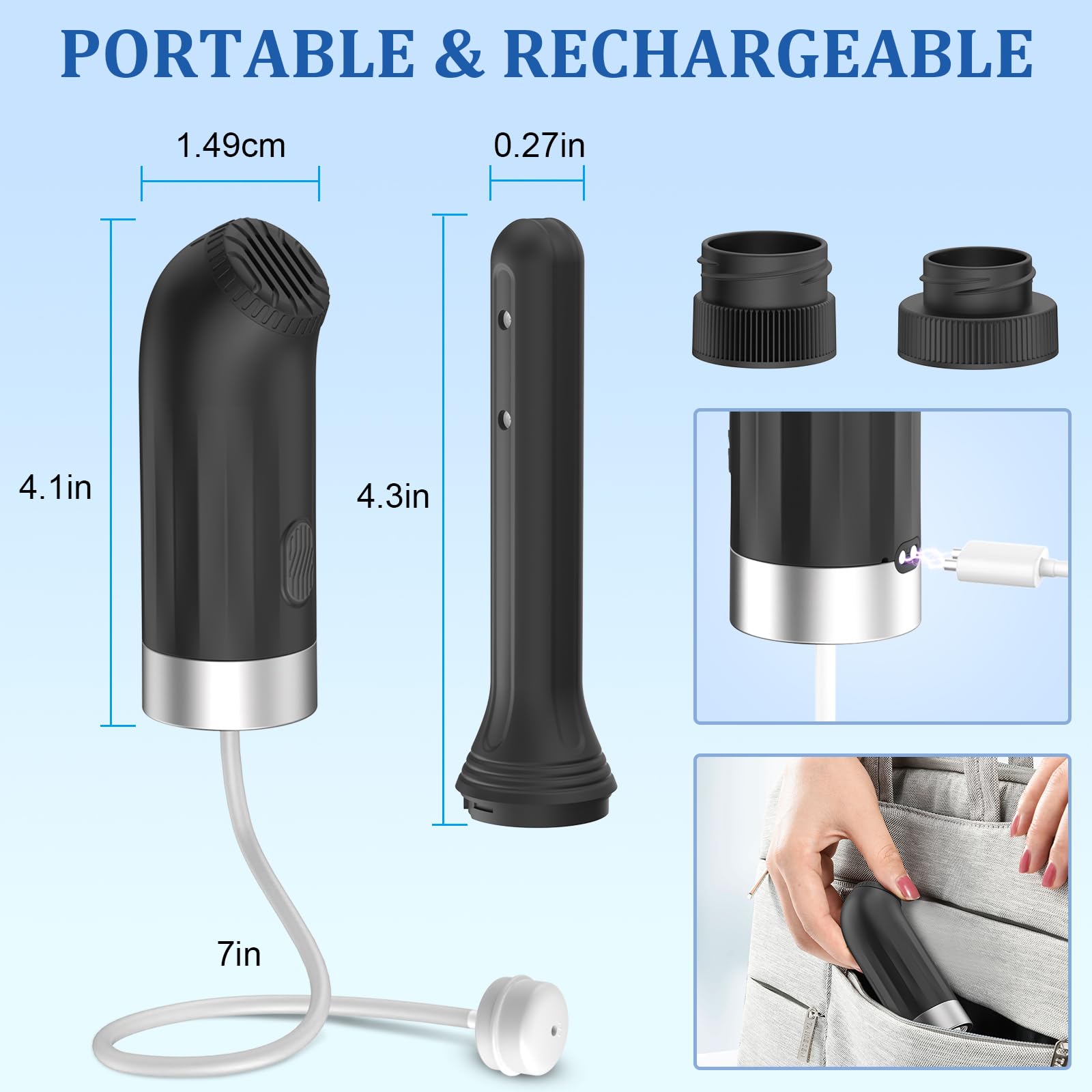 Enema Douches for Men Women, Automatic Anal Douche Cleaner with 3 Speeds, Silicone Enema Nozzles Dsovill uk supplements