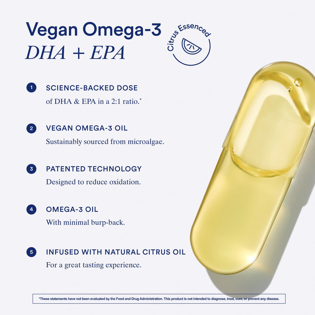Ritual Omega 3 - Vegan - Science-Backed Dose of DHA & EPA Fatty Acids in 2:1 Ratio, Bioavailable, Brain and Heart Health Support, Minimal Burp-Back, Sustainably Sourced Microalgae, 30 Day Supply Ritual uk supplements