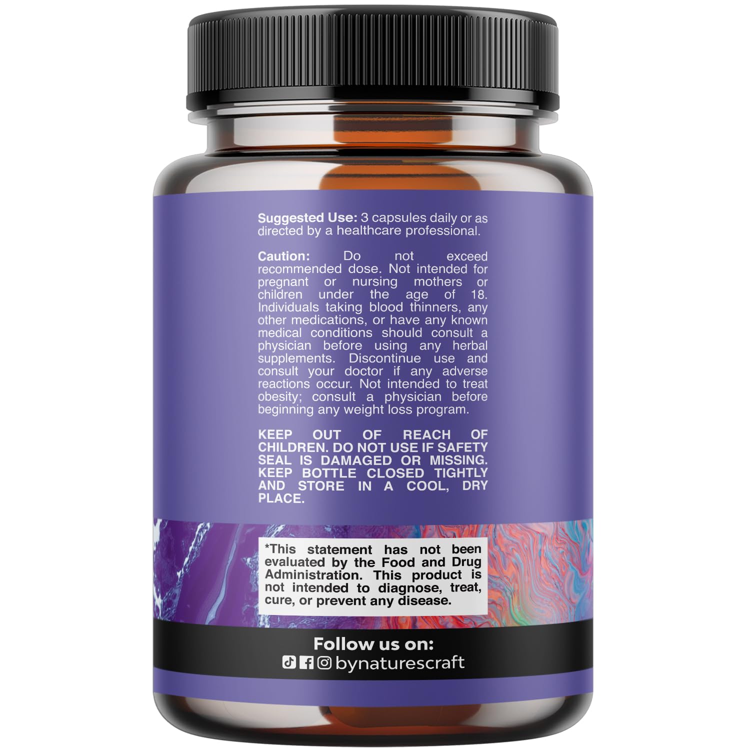 Triple Magnesium Complex Supplement - High Absorption Magnesium Glycinate, Malate & Taurate Blend for Muscles, Energy Support & Heart Health - Triple Mg Complex 400 mg Capsules - 120 Count Natures Craft uk supplements
