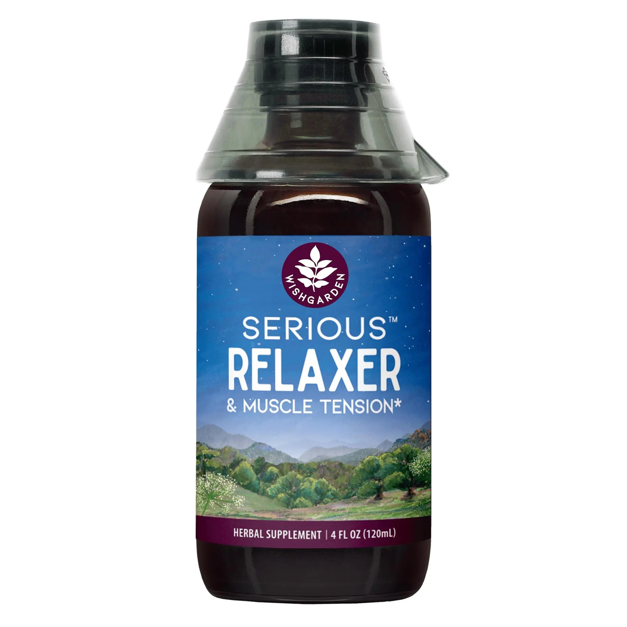 WishGarden Herbs Serious Relaxer, Liquid Herbal Muscle Relaxant with Wild Lettuce & Valerian Root, Eases Neck & Shoulder Tension, Tense Muscles, Muscle Spasms & Restless Legs, Non-GMO, Vegan, 4oz WishGarden uk supplements