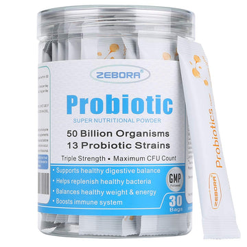 ZEBORA Probiotics for Women, Men and Kids, Prebiotics and Probiotics Powder ZEBORA uk supplements