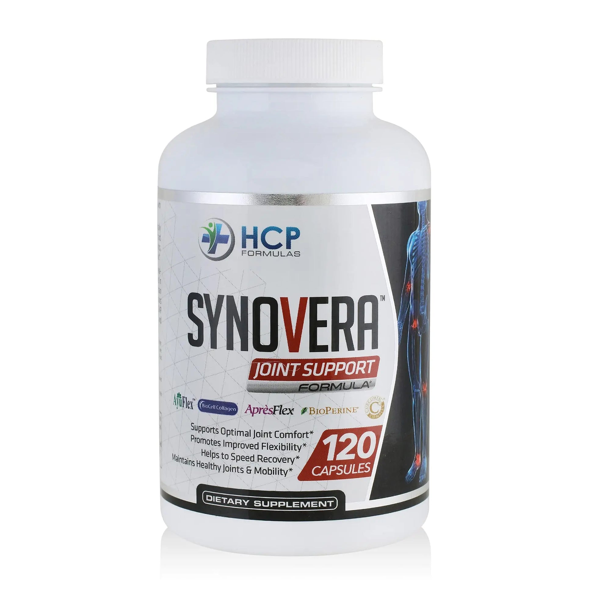 HCP Formulas - Synovera - Joint Support Complex with Turmeric Extract & Collagen - Mobility & Flexibility - Healthy Joints, Tendon, Ligament, and Synovial Tissue - Dietary Supplement - 120 Caps HCP Formulas uk supplements