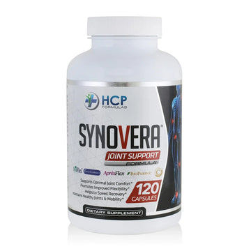 HCP Formulas - Synovera - Joint Support Complex with Turmeric Extract & Collagen - Mobility & Flexibility - Healthy Joints, Tendon, Ligament, and Synovial Tissue - Dietary Supplement - 120 Caps HCP Formulas uk supplements