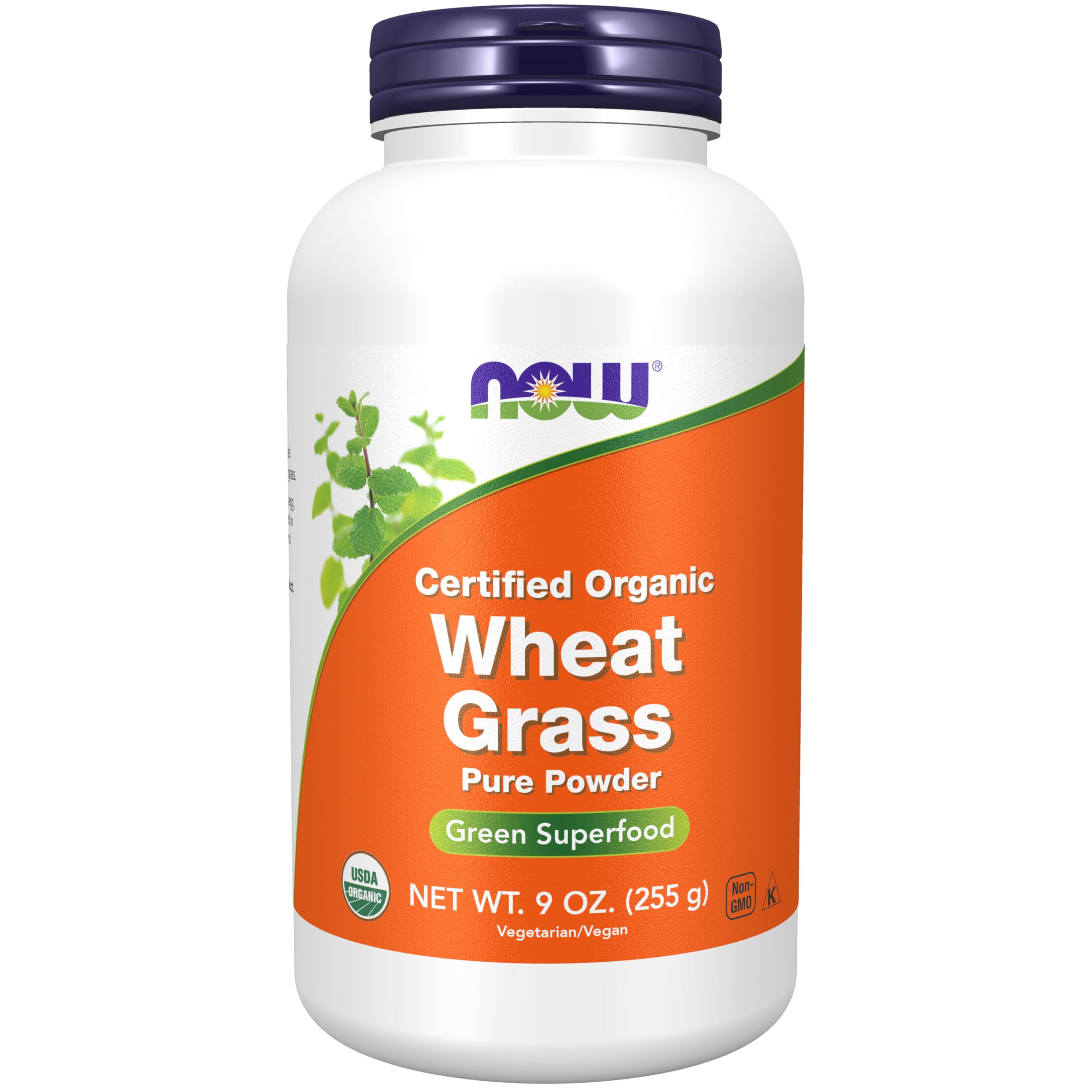 NOW Foods Supplements, Certified Organic and Non-GMO, Wheat Grass Powder, Green Superfood, 9-Ounce NOW Foods uk supplements