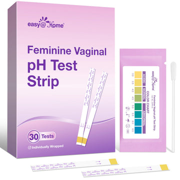 Easy@Home Vaginal pH Test -30 Strips | BV Test Kit at Home for Women | Yeast Infection Test + pH Balance Easy@Home uk supplements