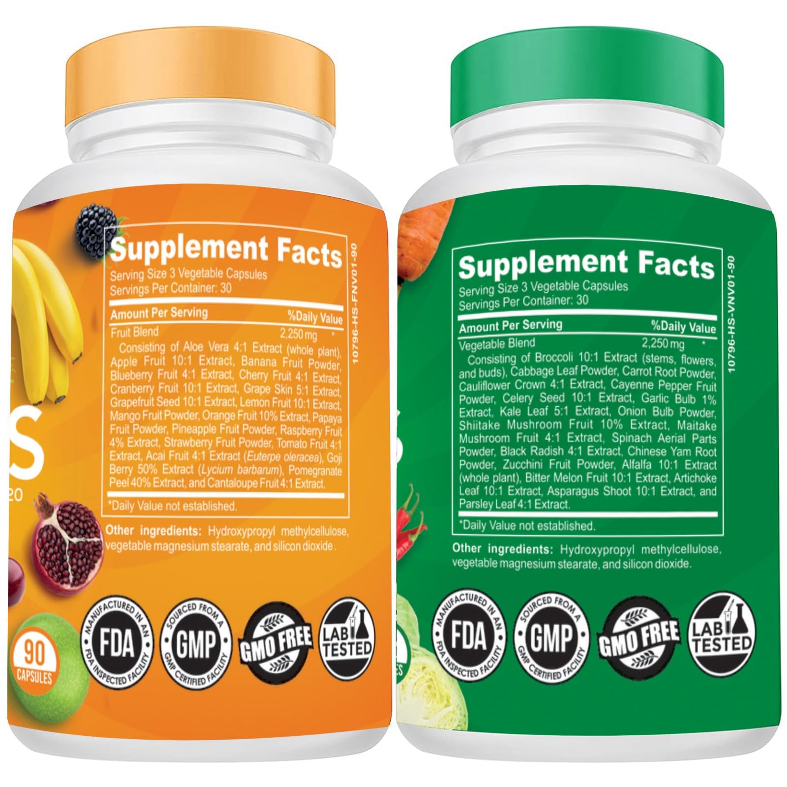 The Vitamin Kitchen Fruit and Veggie Supplements-90 Fruits, 90 Veggies Capsules The Vitamin Kitchen uk supplements