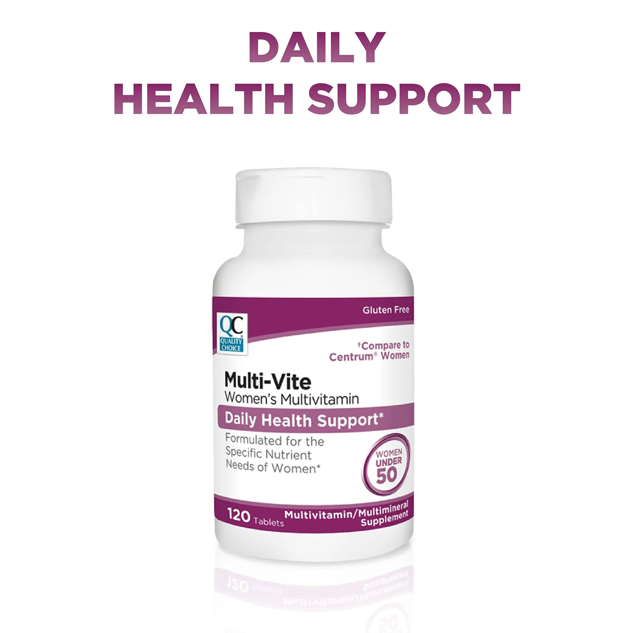 Quality Choice Womens Multi-Vite, Multivitamin Tablets for Daily Health Support Formulated for Women Under 50 in 120 Count Bottles Quality Choice uk supplements