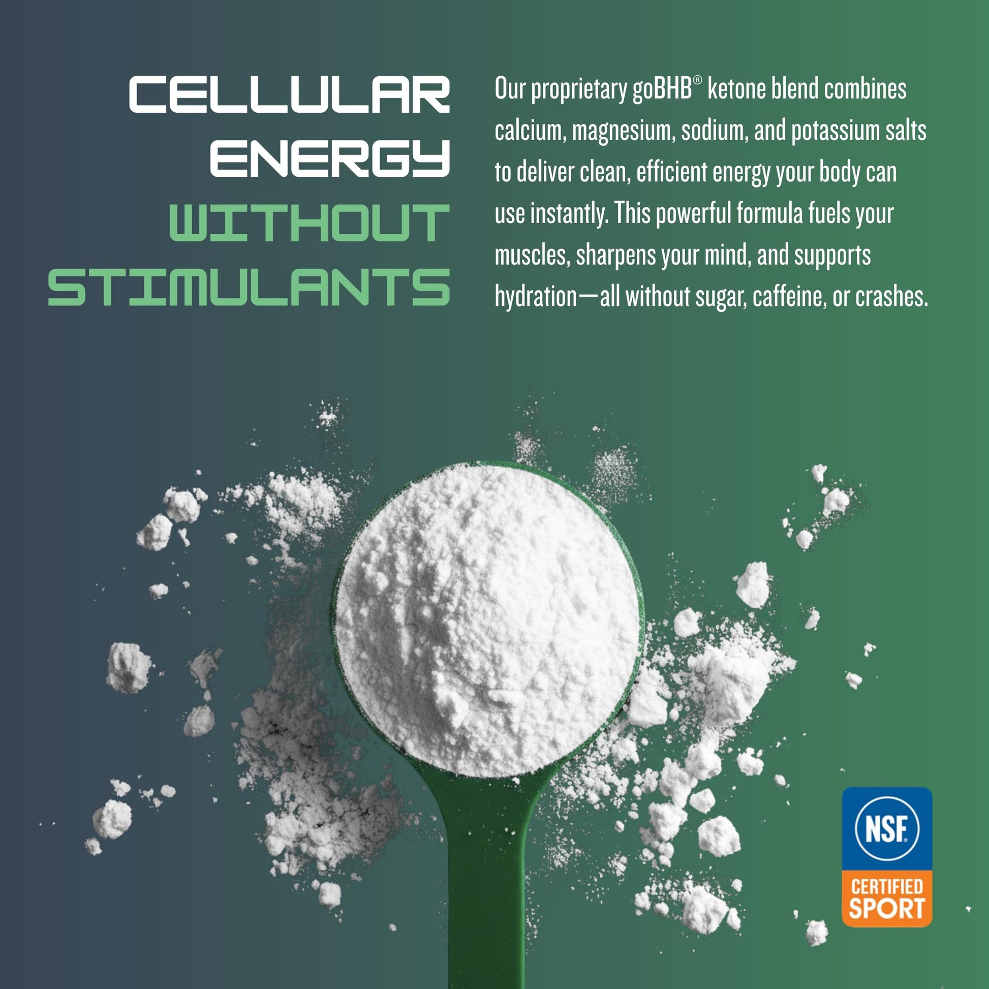 CleanForm Nutrition goBHB® Clean Energy Powder | NSF Sport Certified | Cellular Fuel with BHB Salts | Enhances Endurance, Mental Clarity, Hydration & Recovery | No Caffeine or Sugar | Neutral Flavor CleanForm Nutrition uk supplements