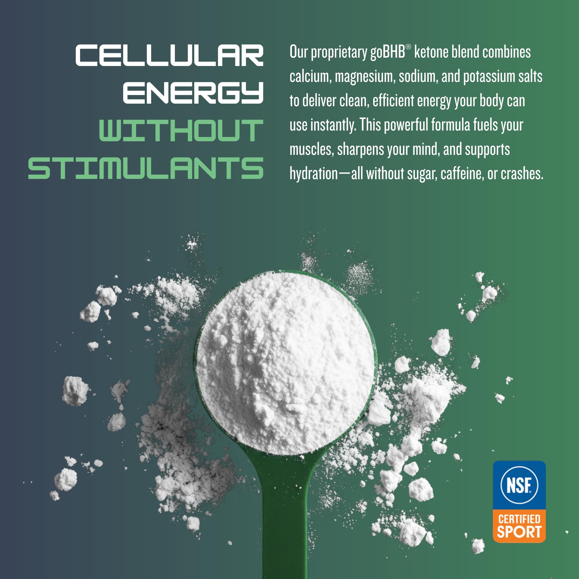 CleanForm Nutrition goBHB® Clean Energy Powder | NSF Sport Certified | Cellular Fuel with BHB Salts | Enhances Endurance, Mental Clarity, Hydration & Recovery | No Caffeine or Sugar | Neutral Flavor CleanForm Nutrition uk supplements