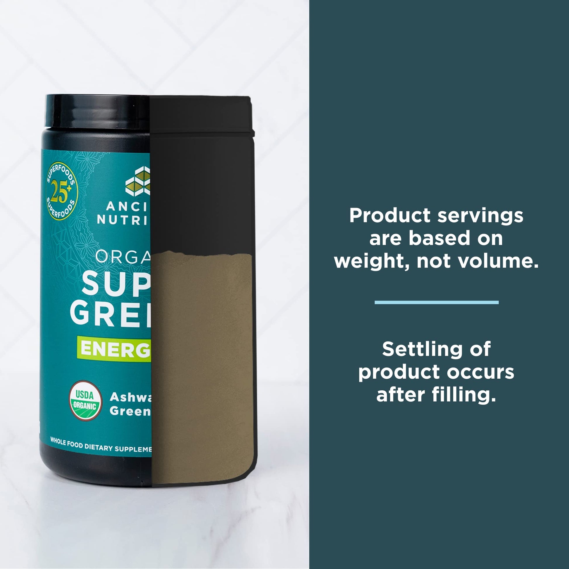 Ancient Nutrition Supergreens Energizer Powder, Organic Superfood Powder with Caffeine Ancient Nutrition uk supplements