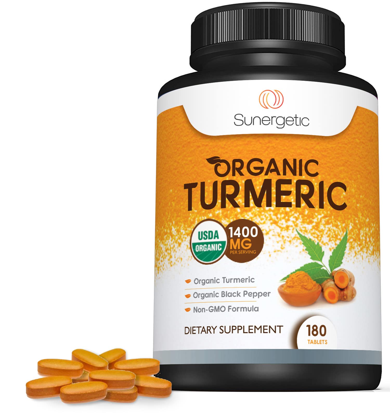 Sunergetic USDA Certified Organic Turmeric Supplement – Includes Organic Turmeric Sunergetic uk supplements